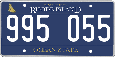 RI license plate 995055