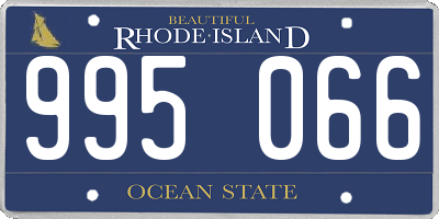 RI license plate 995066