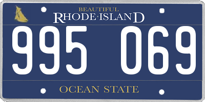 RI license plate 995069