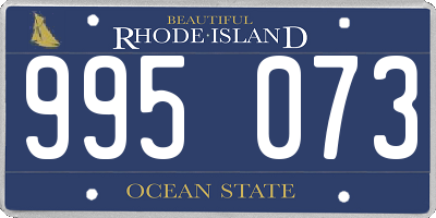 RI license plate 995073