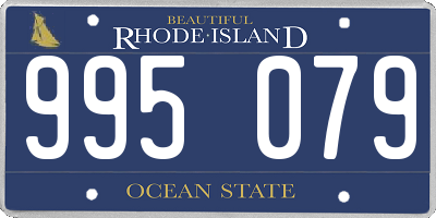 RI license plate 995079