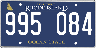 RI license plate 995084