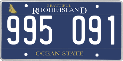 RI license plate 995091