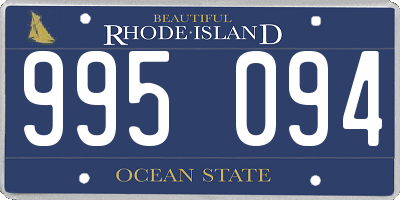 RI license plate 995094