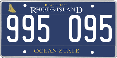 RI license plate 995095