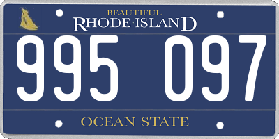 RI license plate 995097