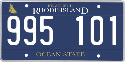 RI license plate 995101