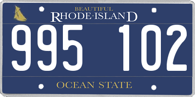 RI license plate 995102