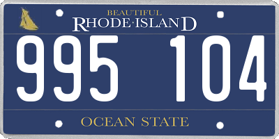 RI license plate 995104