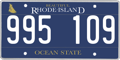 RI license plate 995109