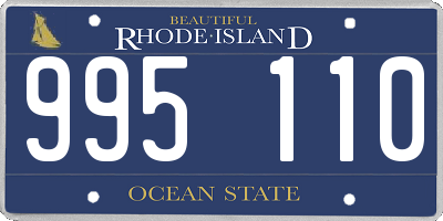 RI license plate 995110