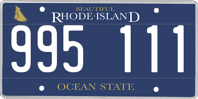 RI license plate 995111