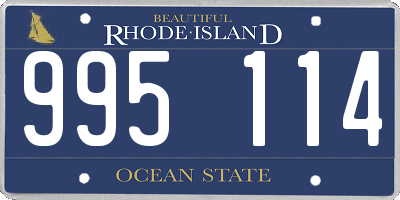 RI license plate 995114