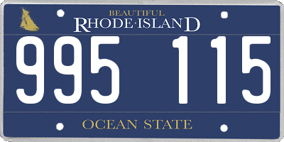 RI license plate 995115