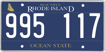 RI license plate 995117