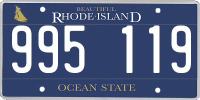 RI license plate 995119