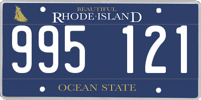 RI license plate 995121