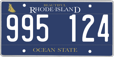 RI license plate 995124