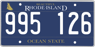 RI license plate 995126