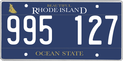 RI license plate 995127