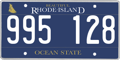 RI license plate 995128