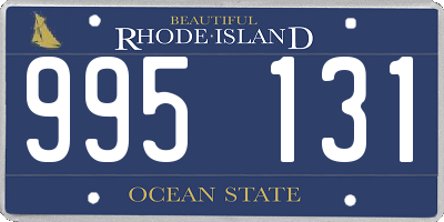 RI license plate 995131