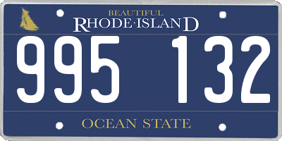 RI license plate 995132