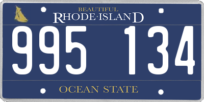 RI license plate 995134