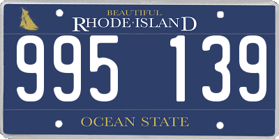 RI license plate 995139