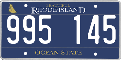 RI license plate 995145