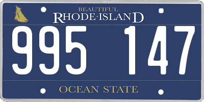 RI license plate 995147