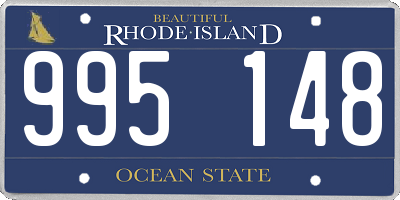 RI license plate 995148