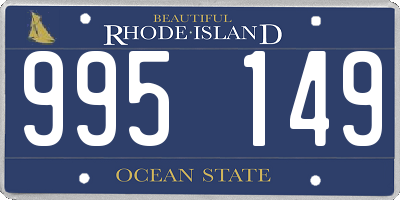 RI license plate 995149