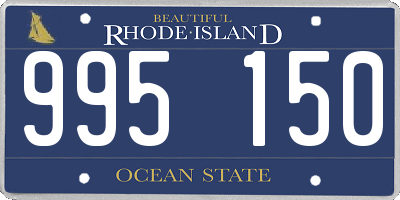 RI license plate 995150