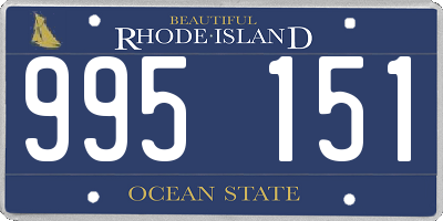 RI license plate 995151