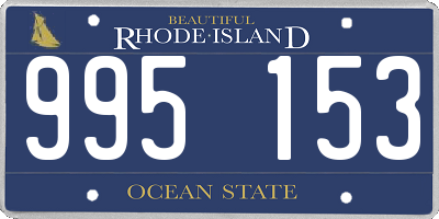 RI license plate 995153