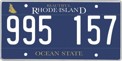 RI license plate 995157