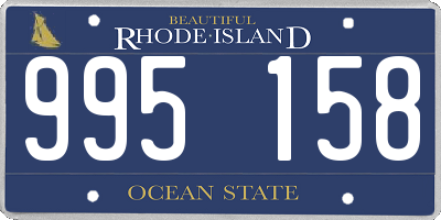 RI license plate 995158