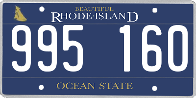 RI license plate 995160