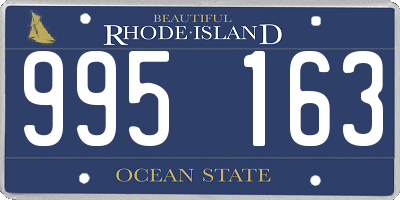 RI license plate 995163