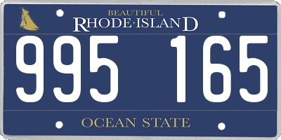 RI license plate 995165