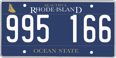 RI license plate 995166