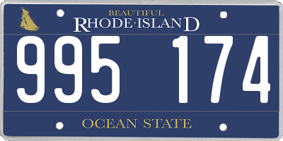 RI license plate 995174