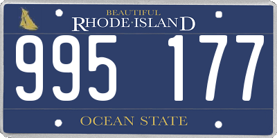 RI license plate 995177