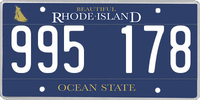 RI license plate 995178