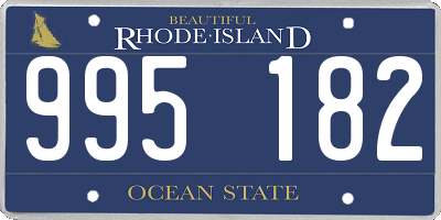 RI license plate 995182