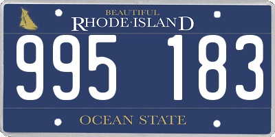 RI license plate 995183