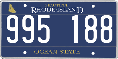 RI license plate 995188