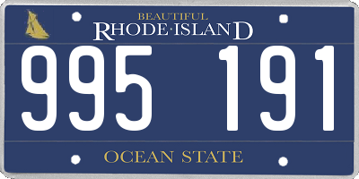 RI license plate 995191