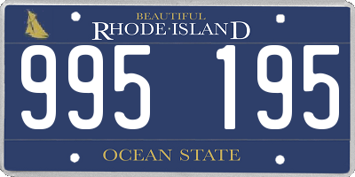 RI license plate 995195